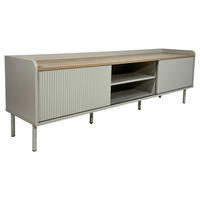 TV-BÄNK SNOW  i 180/54/40 cm  - ljusgrå/grå, Design, metall/trämaterial (180/54/40cm) - Xora