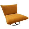 RELAXSESSEL in Textil Gelb  - Gelb/Schwarz, Design, Textil/Metall (100/78/96cm) - Livetastic