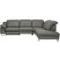 WOHNLANDSCHAFT in Leder Grau - Grau, Design, Leder/Metall (296/268cm) - Valdera WOHNLANDSCHAFT in Leder Grau - Grau, Design, Leder/Metall (296/268cm) - Valdera
