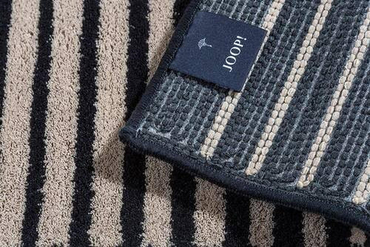 KOBEREC DO KOUPELNY, 60/90 cm - ecru/barvy nerez oceli, Design, textil (60/90cm) - Joop!