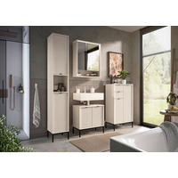 HIGHBOARD  in 60/106/32 cm  - Kaschmir/Schwarz, MODERN, Holzwerkstoff/Metall (60/106/32cm) - MID.YOU