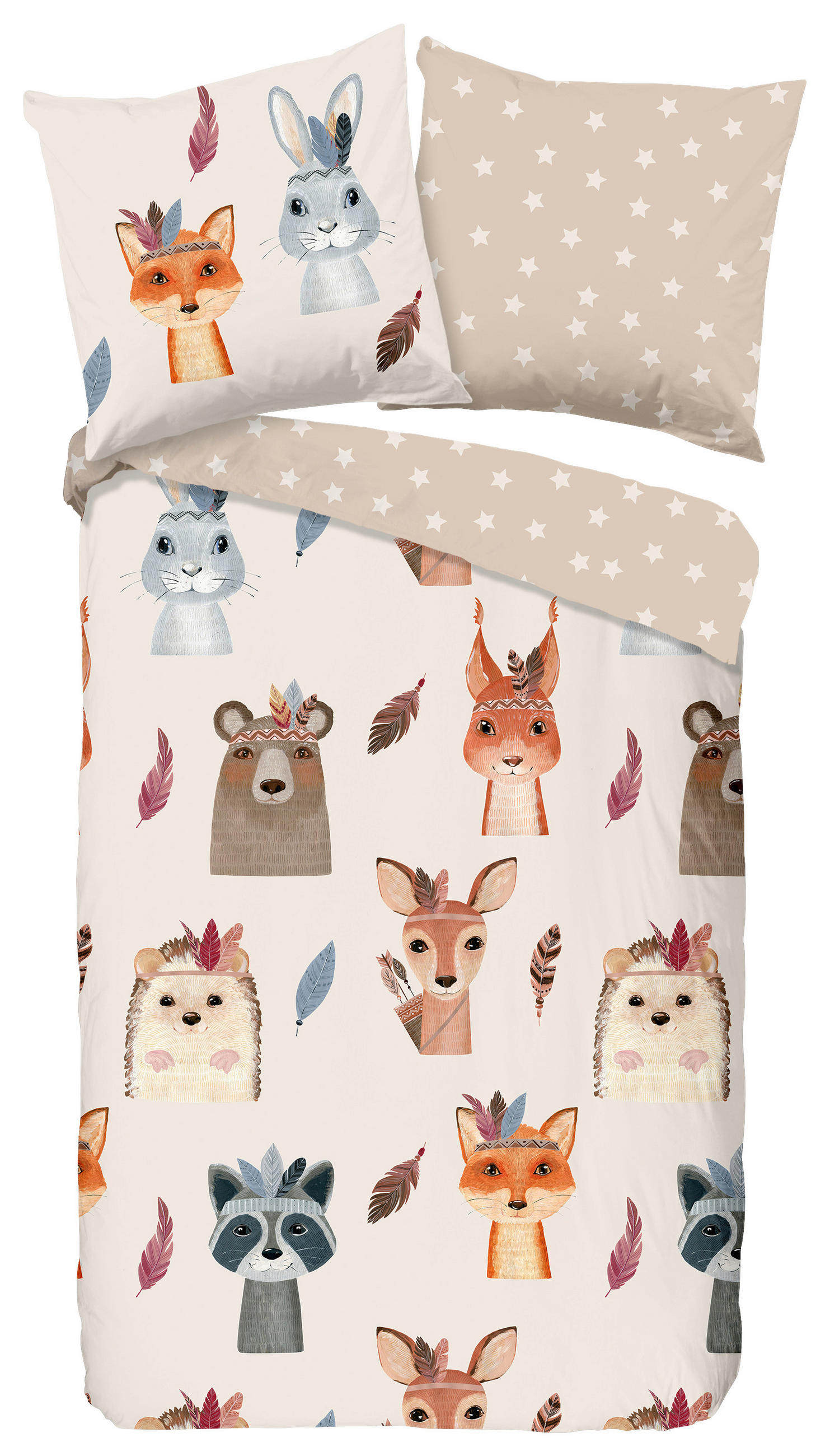 JUGENDBETTWÄSCHE Rave Renforcé 135/200 cm  - Multicolor, Design, Textil (135/200cm)