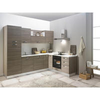 ECKKÜCHE 195/270 cm  in Eiche grau  - Eiche grau/Magnolie, LIFESTYLE, Holzwerkstoff/Kunststoff (195/270cm) - MID.YOU