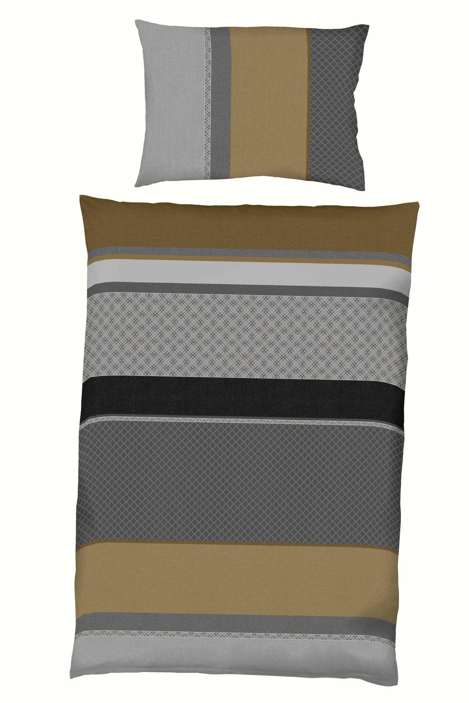 BETTWÄSCHE Imperial Makosatin 140/200 cm  - Braun, Basics, Textil (140/200cm) - Kaeppel