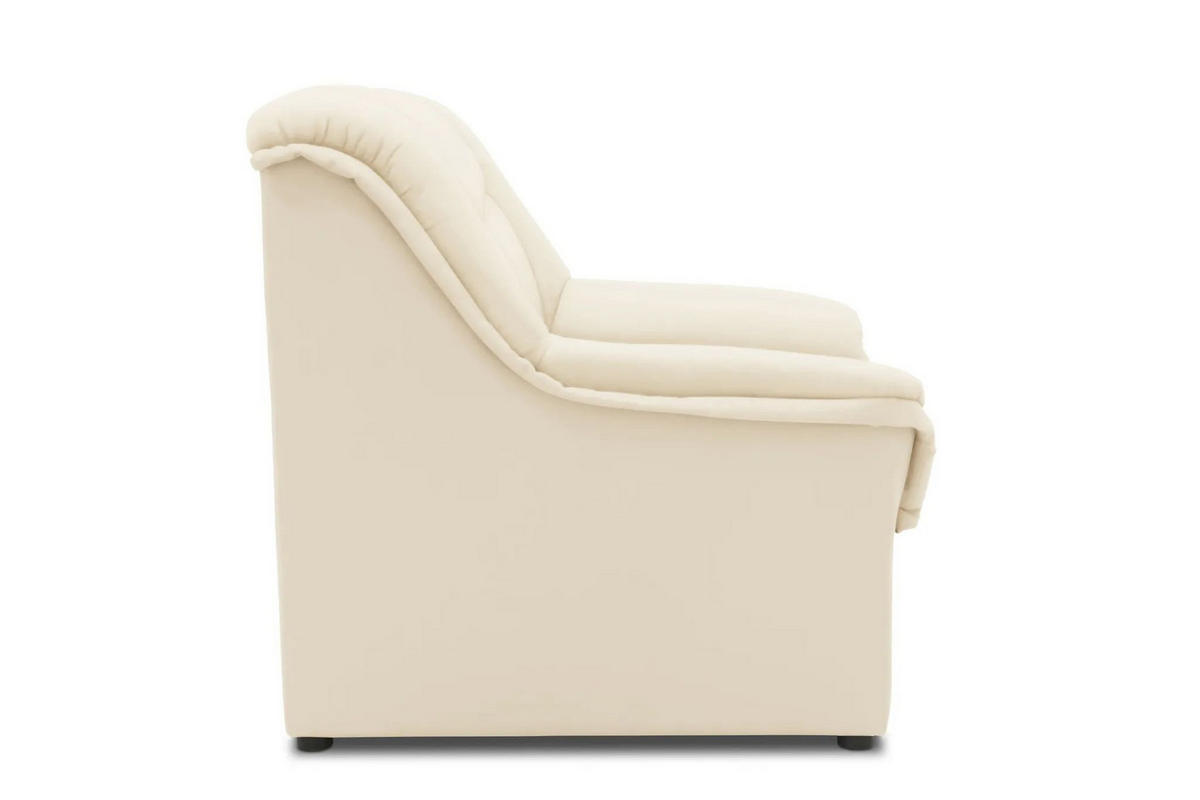 SESSEL in Lederlook Beige  - Beige/Schwarz, KONVENTIONELL, Kunststoff/Textil (95/89/90cm) - MID.YOU