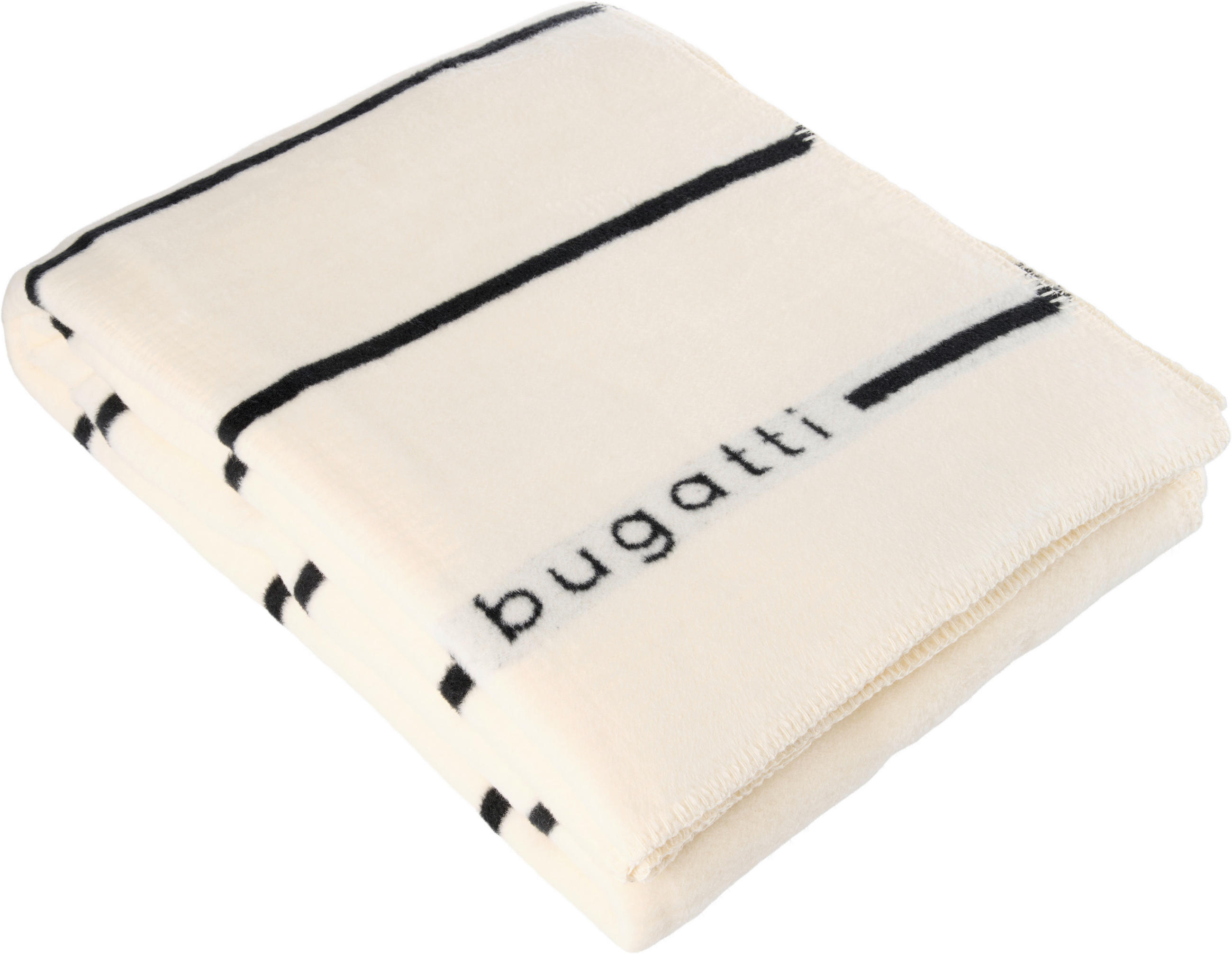 DEKORATIVNA ODEJA 150/200 cm črna, bela - črna/bela, Basics, tekstil (150/200cm) - Bugatti