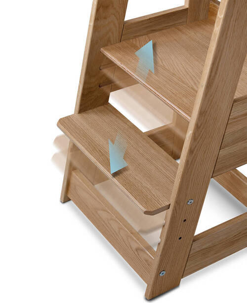 LERNTURM Felix  - Eichefarben, Basics, Holz (40/91/45cm) - tiSsi
