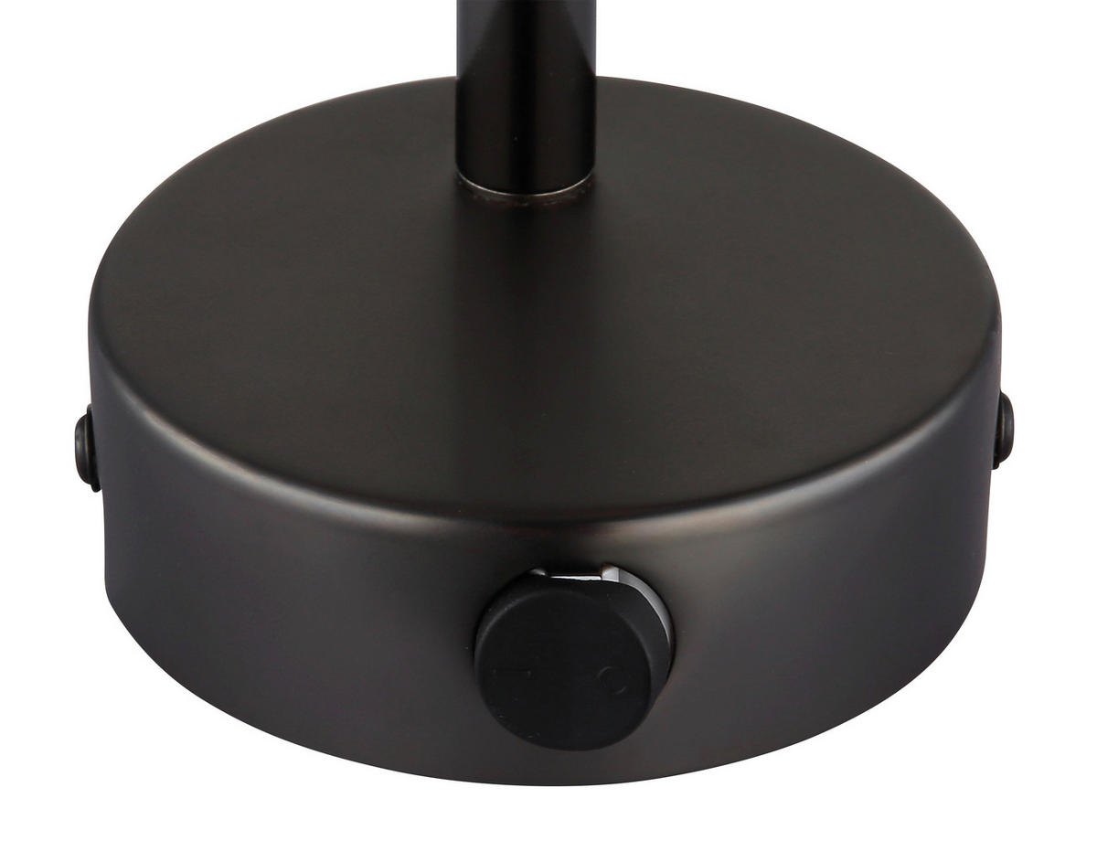 BODOVÉ SVÍTIDLO, 40 W/E14, 12/16 cm  - šedá/černý chrom, Basics, kov/sklo (12/16cm) - Globo