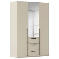 DREHTÜRENSCHRANK 151/223/61 cm,  in Champagner, 3-türig  - Chromfarben/Champagner, Basics, Glas/Holzwerkstoff (151/223/61cm) - Novel