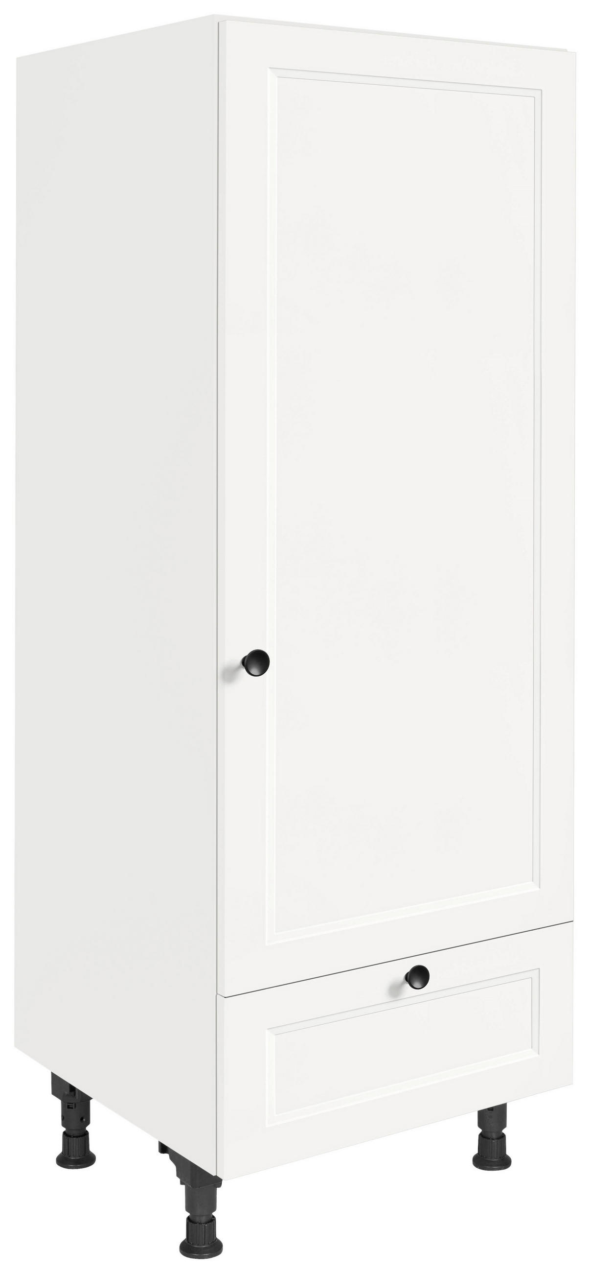 GERÄTEUMBAUSCHRANK 60/168/58 cm  in Weiß  - Schwarz/Weiß, MODERN, Holzwerkstoff/Metall (60/168/58cm) - Nobilia