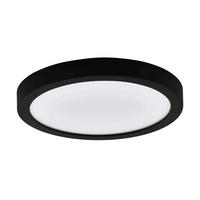 AUFBAULEUCHTE - Weiss/Schwarz, Basics, Kunststoff/Metall (30/3,2cm) - Eglo