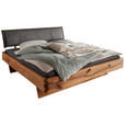 BALKENBETT 160/200 cm  in Anthrazit, Wildeiche   - Wildeiche/Anthrazit, Natur, Holz/Textil (160/200cm) - Valnatura