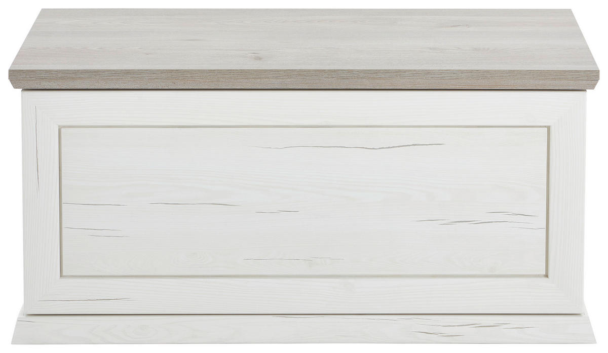 LÁDA 90/43/38 cm ​ - mandulafenyő színű/szürke, Lifestyle, faalapú anyag (90/43/38cm) - Hom`in