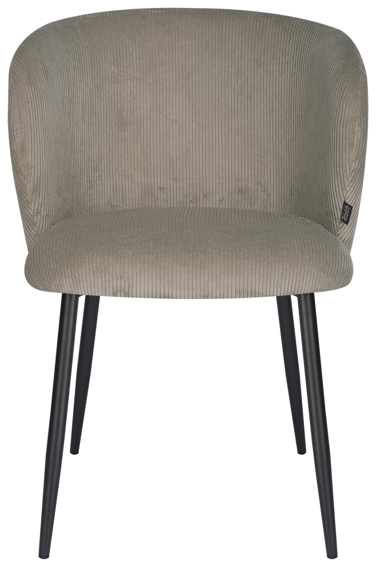 STUHL  Stoffauswahl Cord  Braun, Schwarz  - Schwarz/Braun, Design, Textil/Metall (56/78/59cm) - Stylife