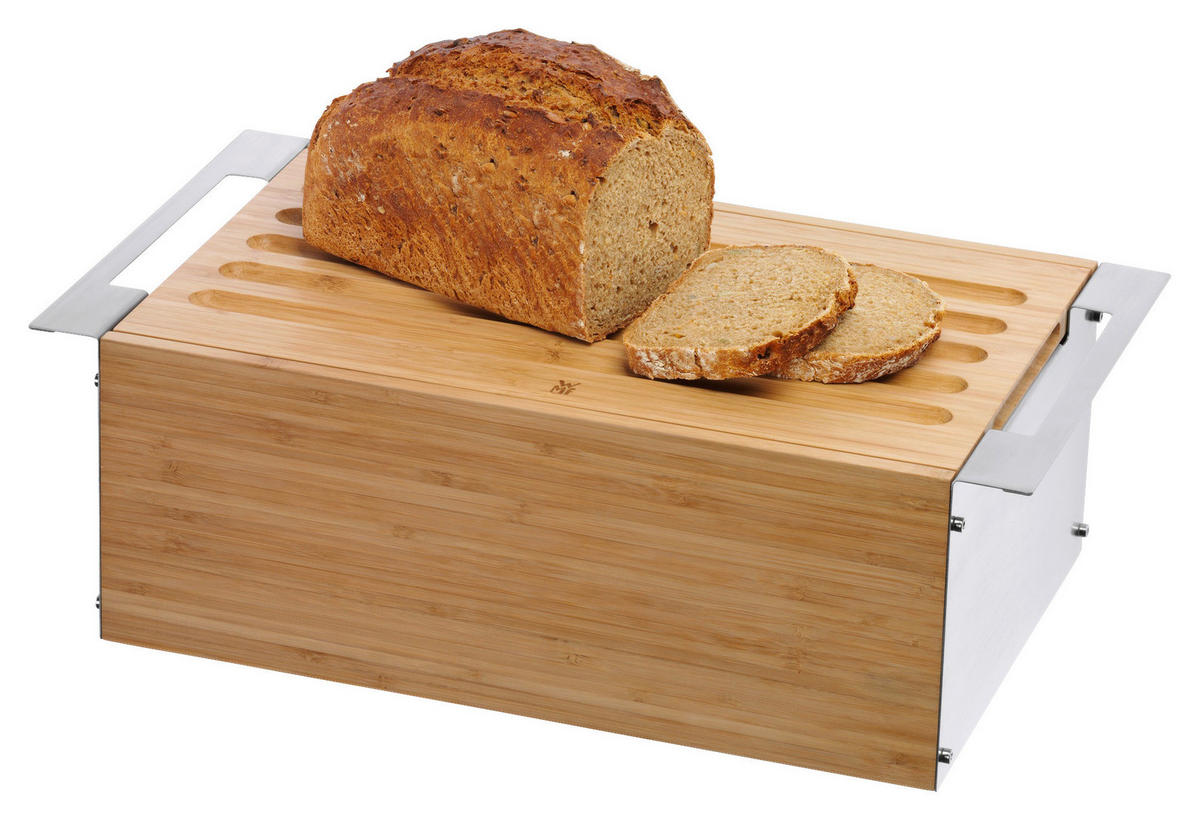 BROTKASTEN 46/26/18 cm  - Braun, Basics, Holz/Metall (46/26/18cm) - WMF