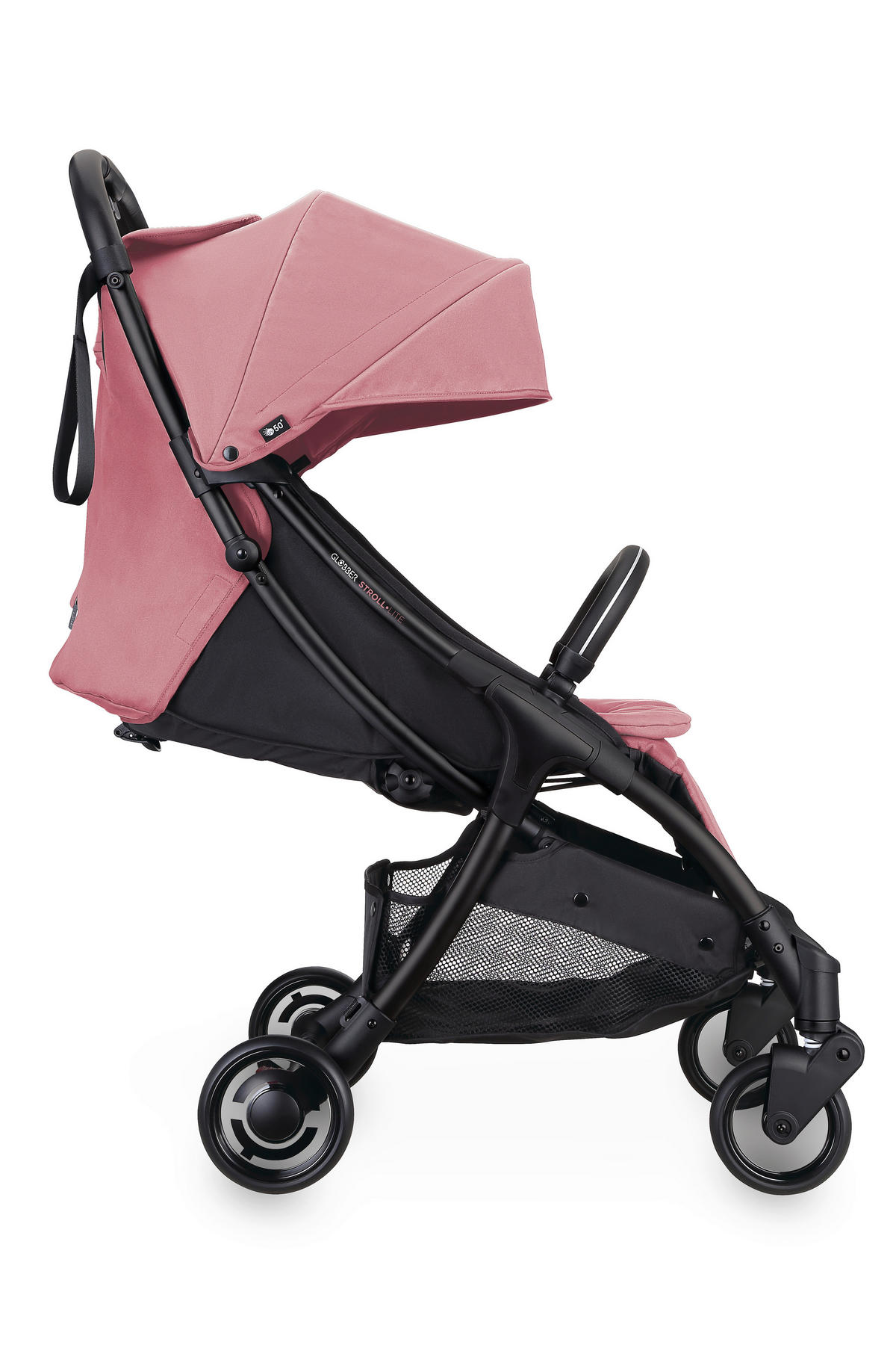 BUGGY STROLL LITE  - Schwarz/Rosa, Basics, Textil/Metall (70/46/103cm) - GLOBBER