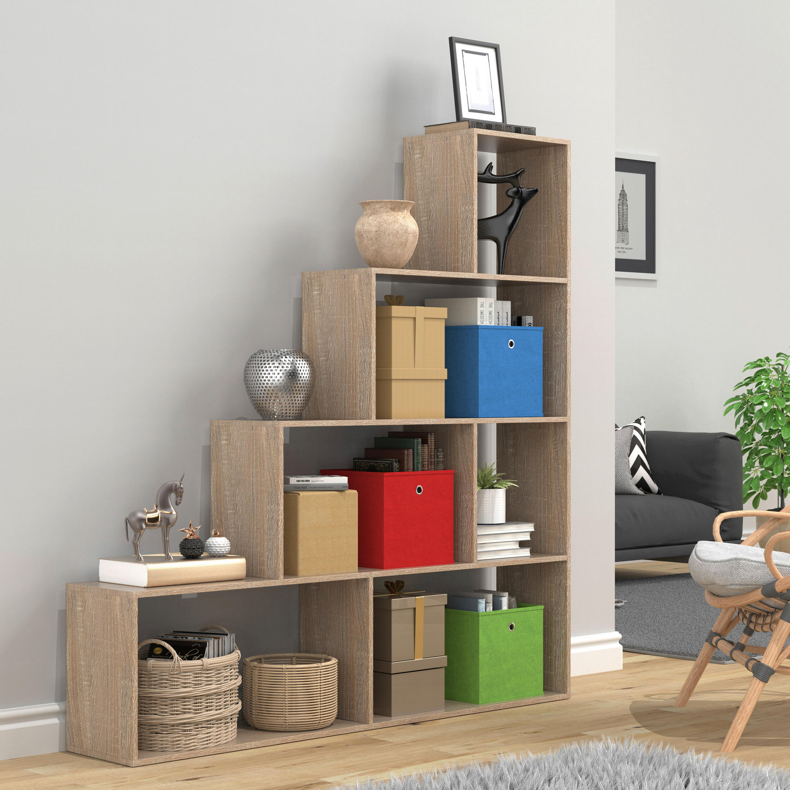 REGAL Sonoma Eiche  - Sonoma Eiche, Basics, Holzwerkstoff (155/163/29cm) - MID.YOU