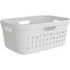 WÄSCHEKORB - Weiß, KONVENTIONELL, Kunststoff (38,5/23,3/56,6cm) - Rotho