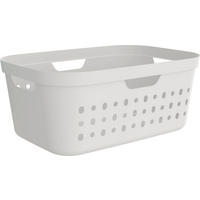 WÄSCHEKORB - Weiß, KONVENTIONELL, Kunststoff (38,5/23,3/56,6cm) - Rotho