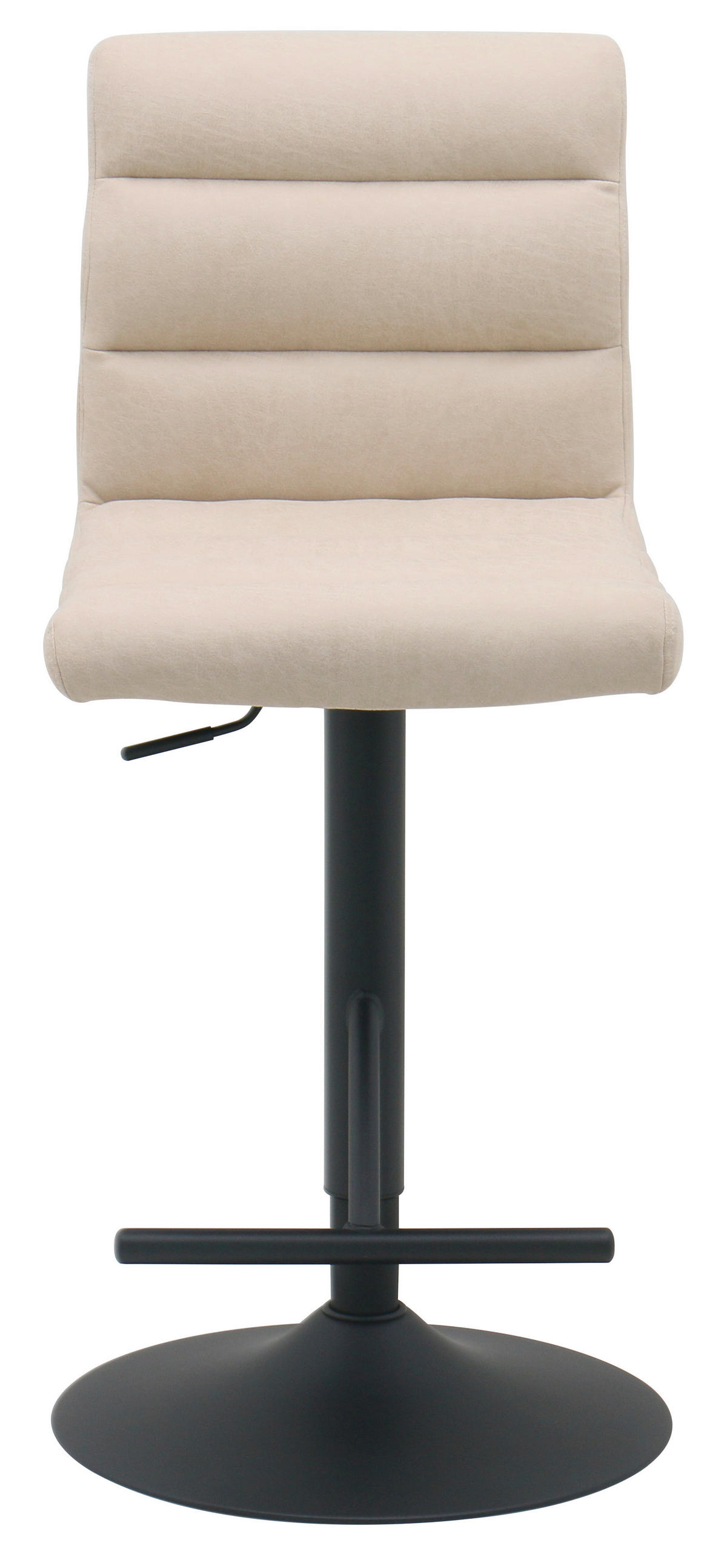 BARHOCKER in Schwarz, Beige  - Beige/Schwarz, MODERN, Textil/Metall (42/99.5/53cm) - Livetastic