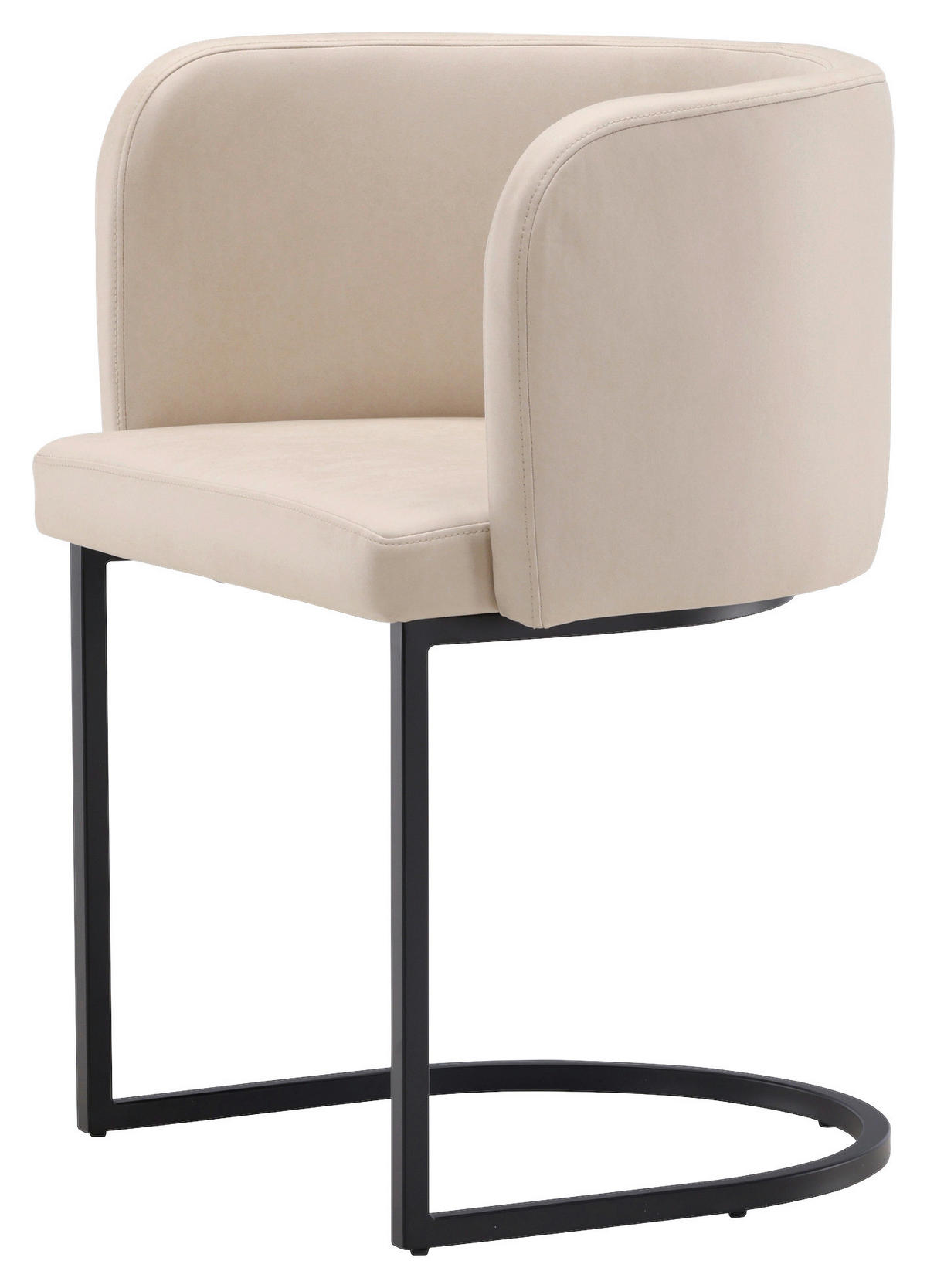 STOL stål flatväv  - beige/svart, Design, metall/textil (58/75/60cm) - Livetastic