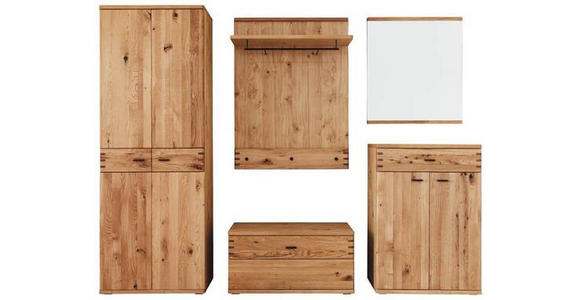 GARDEROBE in 260/208/37 cm - Natur, Holz/Holzwerkstoff (260/208/37cm) - Waldwelt