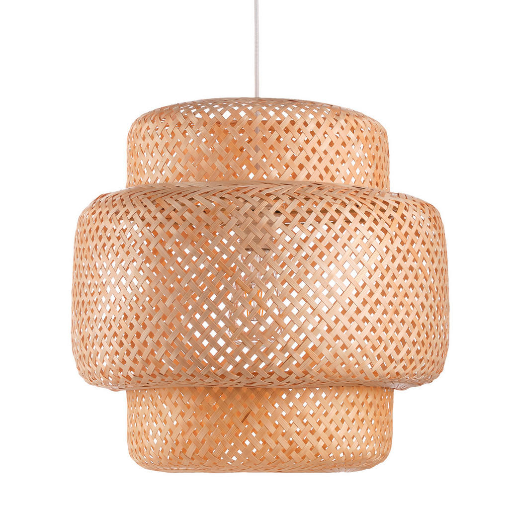Thumbnail - Xxxl Hängeleuchte 5070 Bamboo, Sand, Holz, Rattan, rund,rund, 40x130x40 cm, Eec, ohne Chemie, Lampen & Leuchten, Innenbe...