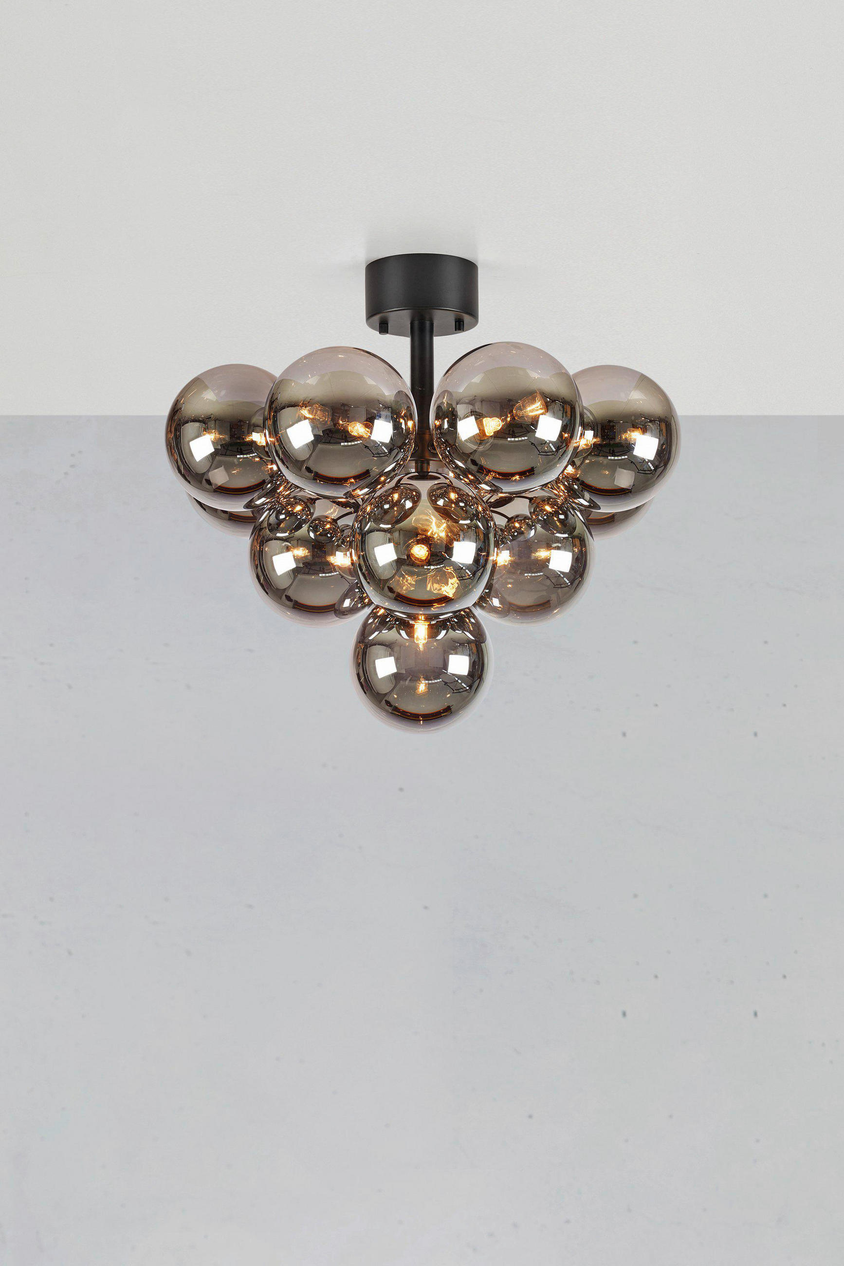 DECKENLEUCHTE  56/45 cm    - Schwarz, Basics, Glas/Metall (56/45cm) - Markslöjd