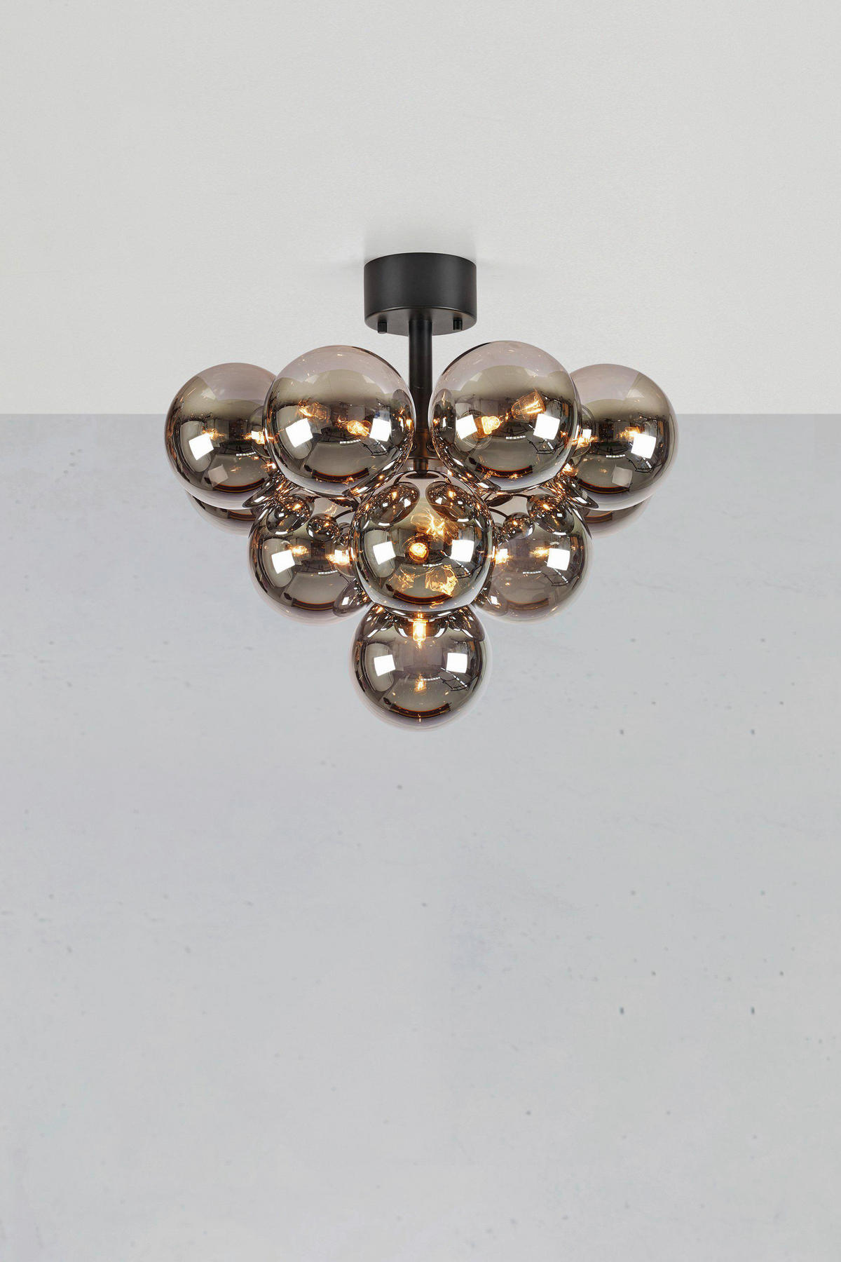 DECKENLEUCHTE  56/45 cm    - Schwarz, Basics, Glas/Metall (56/45cm) - Markslöjd