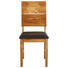 STUHL Lederlook Wildeiche massiv Dunkelbraun, Eichefarben - Eichefarben/Dunkelbraun, KONVENTIONELL, Holz/Textil (43/94,5/50cm) - Linea Natura STUHL Lederlook Wildeiche massiv Dunkelbraun, Eichefarben - Eichefarben/Dunkelbraun, KONVENTIONELL, Holz/Textil (43/94,5/50cm) - Linea Natura