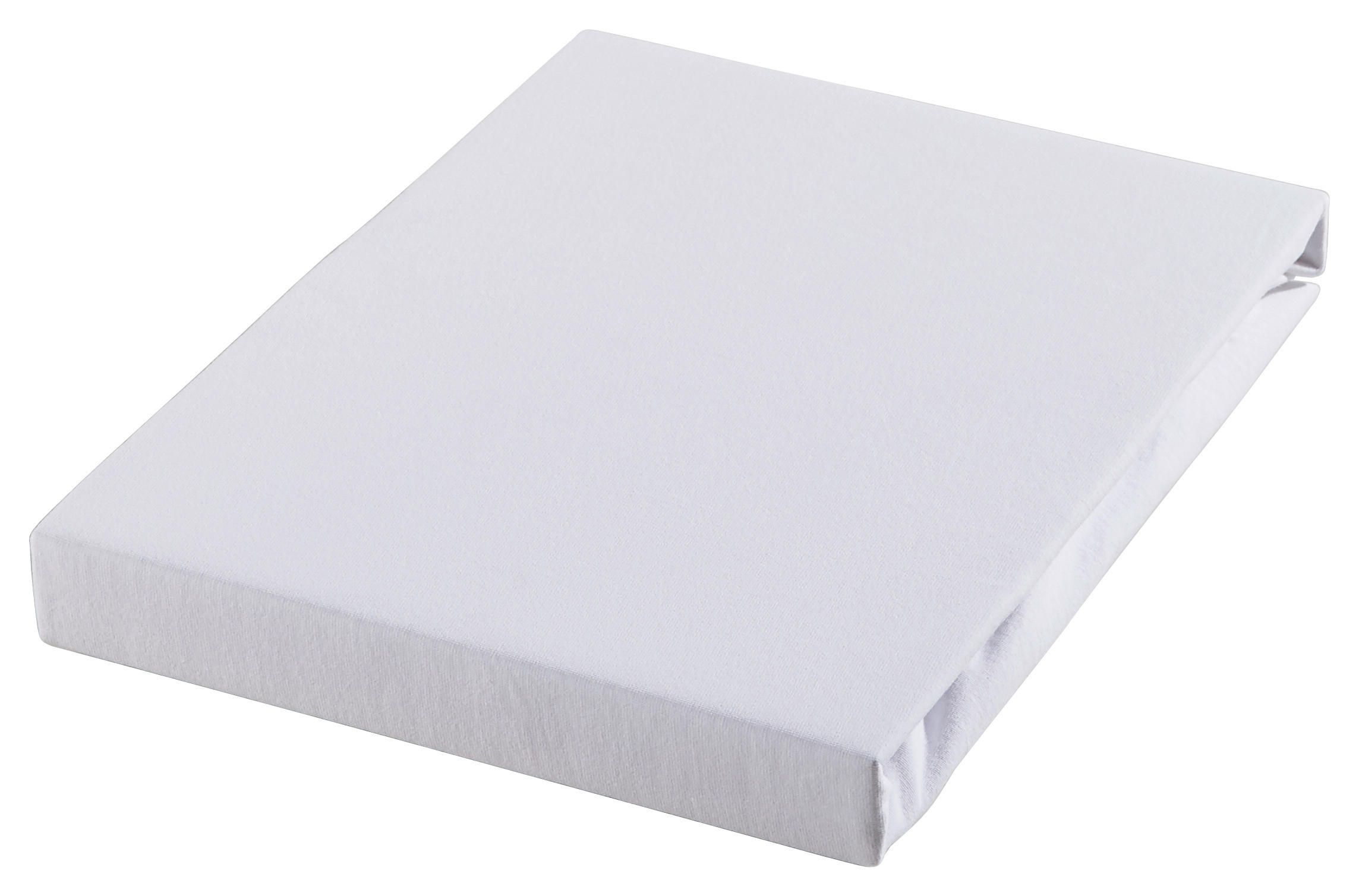 Novel PROSTĚRADLO NA VRCHNÍ MATRACI, žerzej, bílá, 180/200 cm
