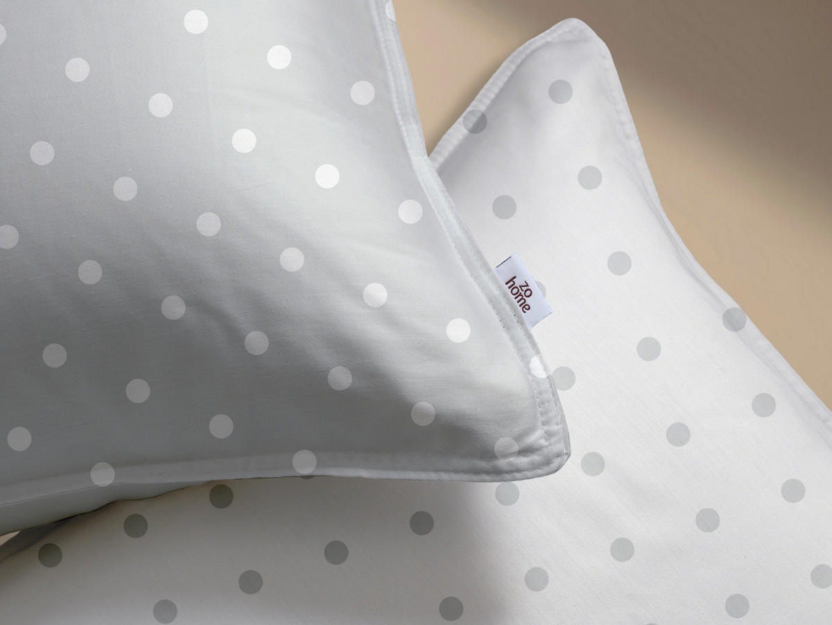 BETTWÄSCHE Punta-di-Cotone Renforcé 155/220 cm  - Grau, Basics, Textil (155/220cm)