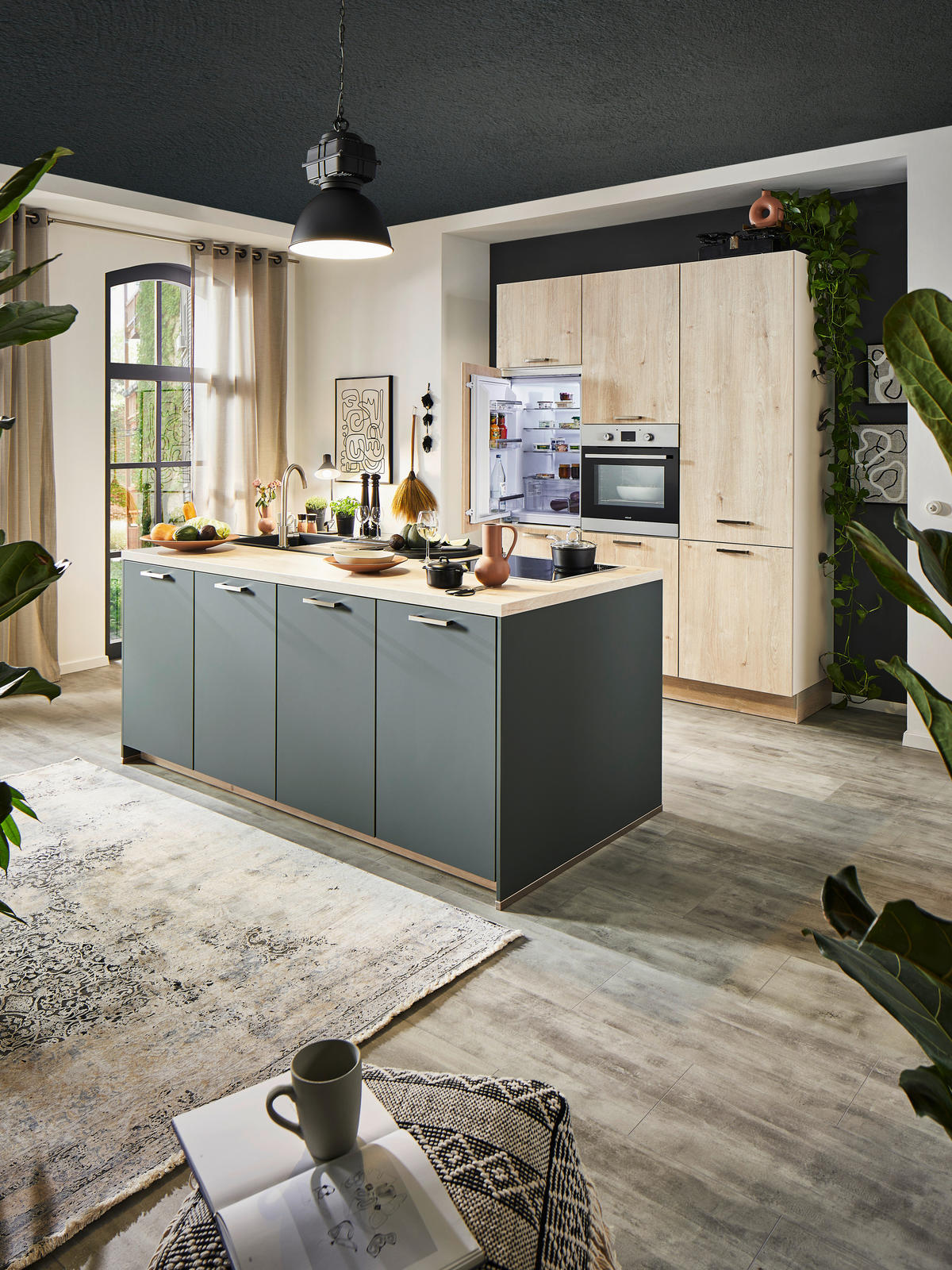 EINBAUKÜCHE   - Design, Holzwerkstoff - Celina