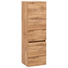 MIDI SKŘÍŇKA, barvy dubu, 40/130/35 cm - barvy stříbra/barvy dubu, Konvenční, kompozitní dřevo/plast (40/130/35cm) - Held