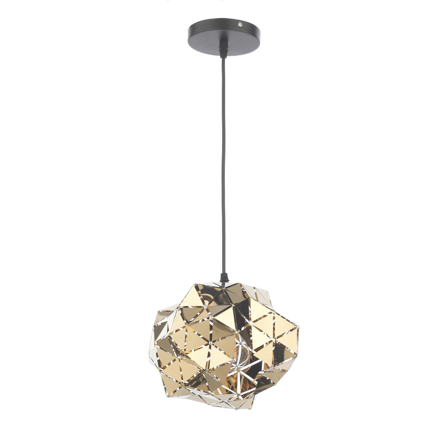 XXXLutz Hängeleuchte Andromeda Gold 26x105x26 cm