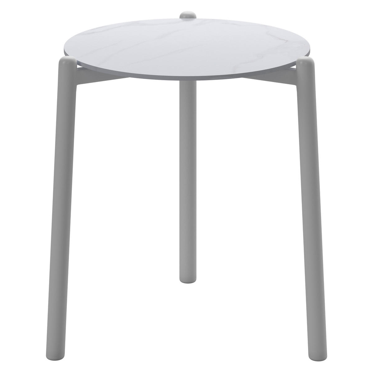 POMOĆNI STOLIĆ VRTNI   metal, keramika      - bijela, Moderno, metal/keramika (40/40/47cm) - Ambia Garden
