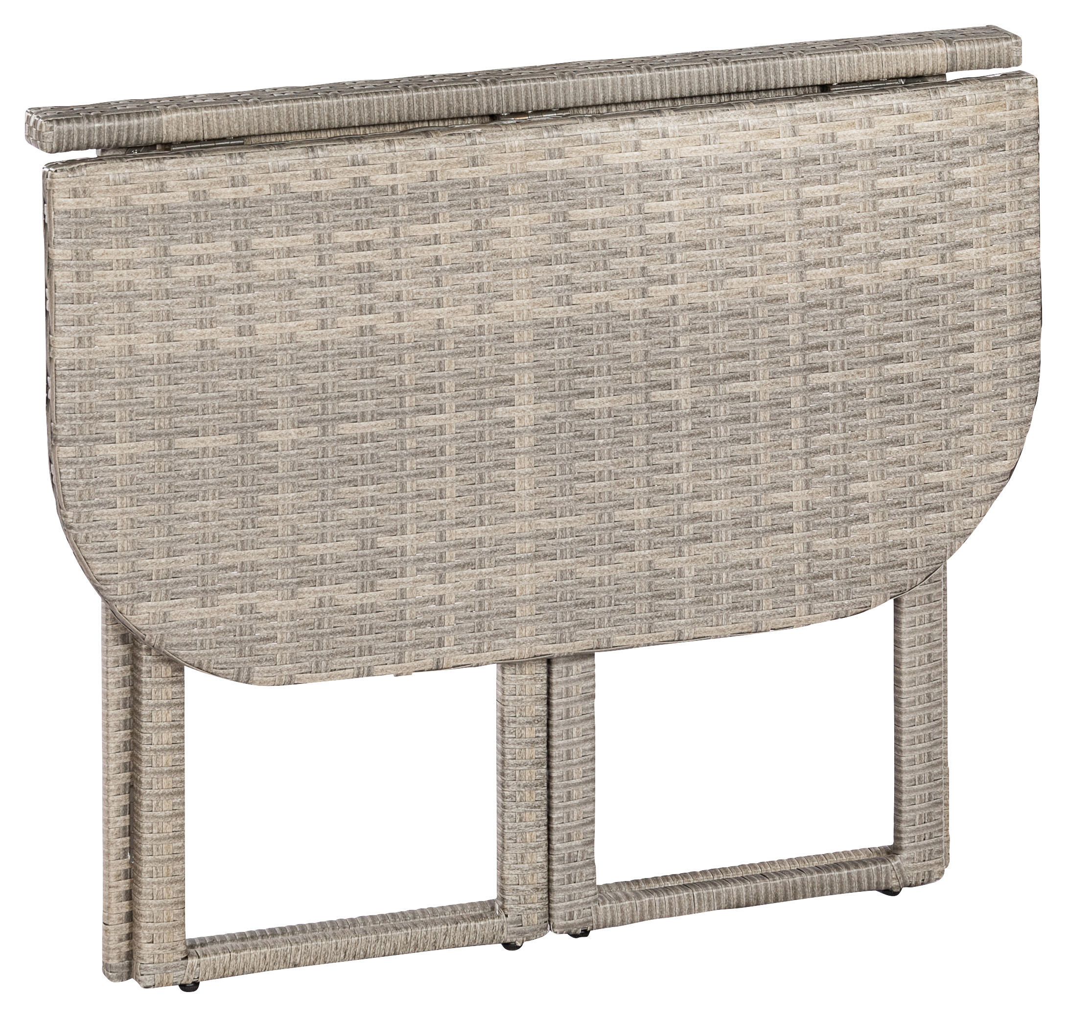 GARTENTISCH 90/50/75 cm Metall, Kunststoff rechteckig  - Naturfarben, KONVENTIONELL, Kunststoff/Metall (90/50/75cm) - Gardenson