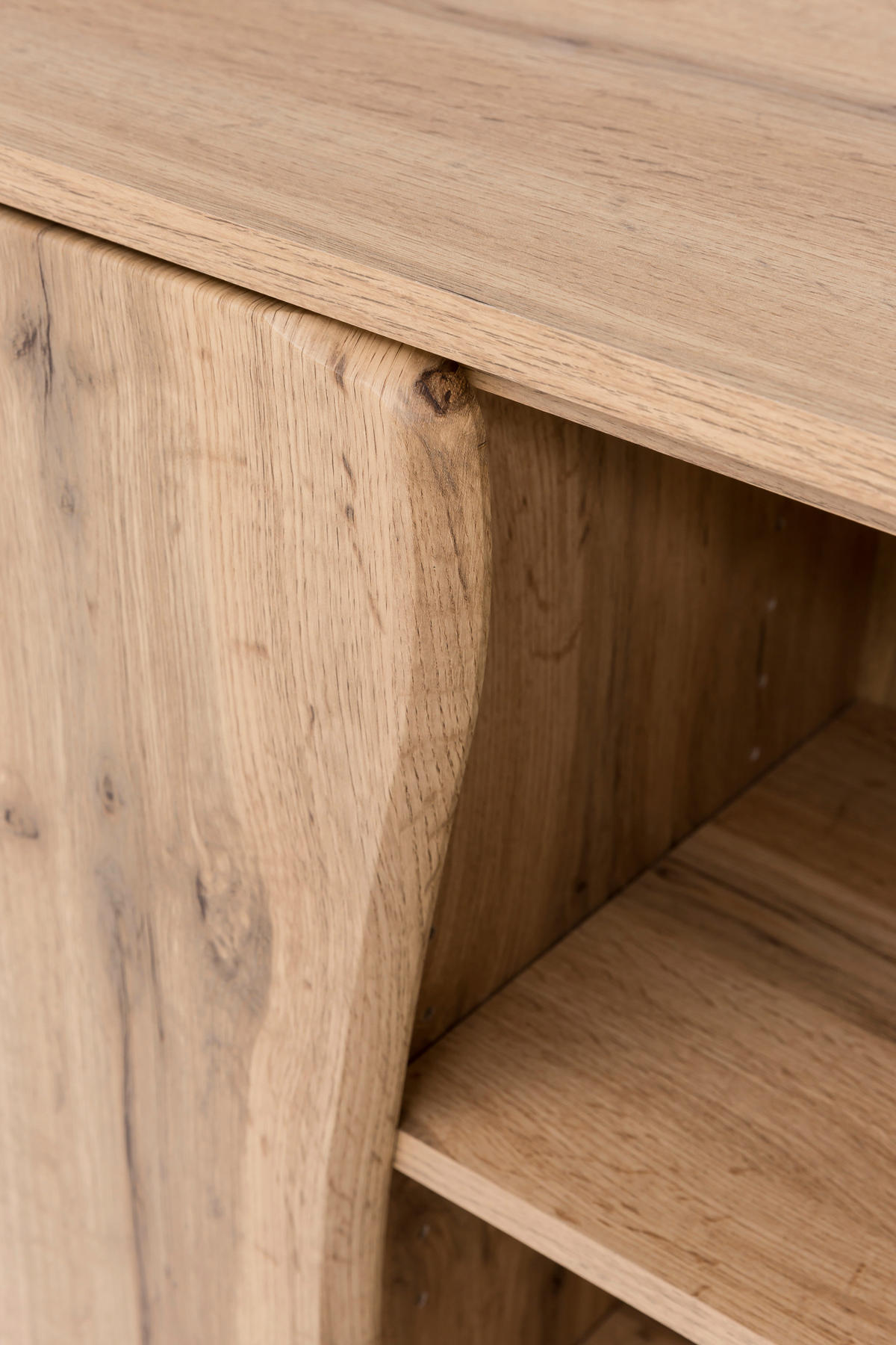 UNTERSCHRANK 60/79/35 cm   - Eiche Wotan/Silberfarben, Natur, Holzwerkstoff/Kunststoff (60/79/35cm) - Xora