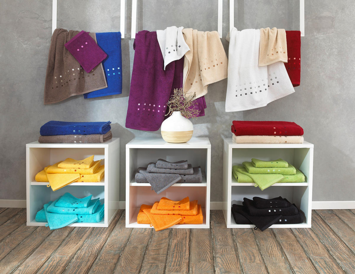 RUČNÍK PRO HOSTY, 30/50 cm, antracitová - antracitová, Konvenční, textil (30/50cm) - Esposa