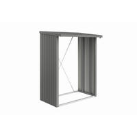 KAMINHOLZREGAL - Grau, Design, Metall (157/199/102cm) - Biohort