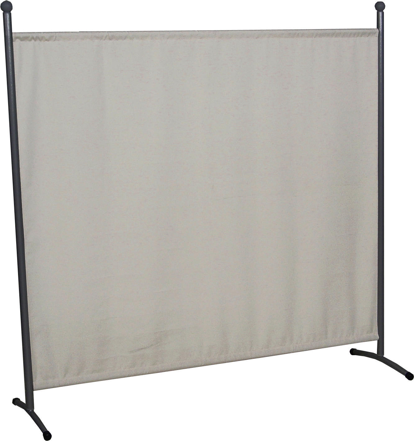 SICHTSCHUTZ - Beige/Grau, Basics, Textil/Metall (178/178/51cm) - Boxxx