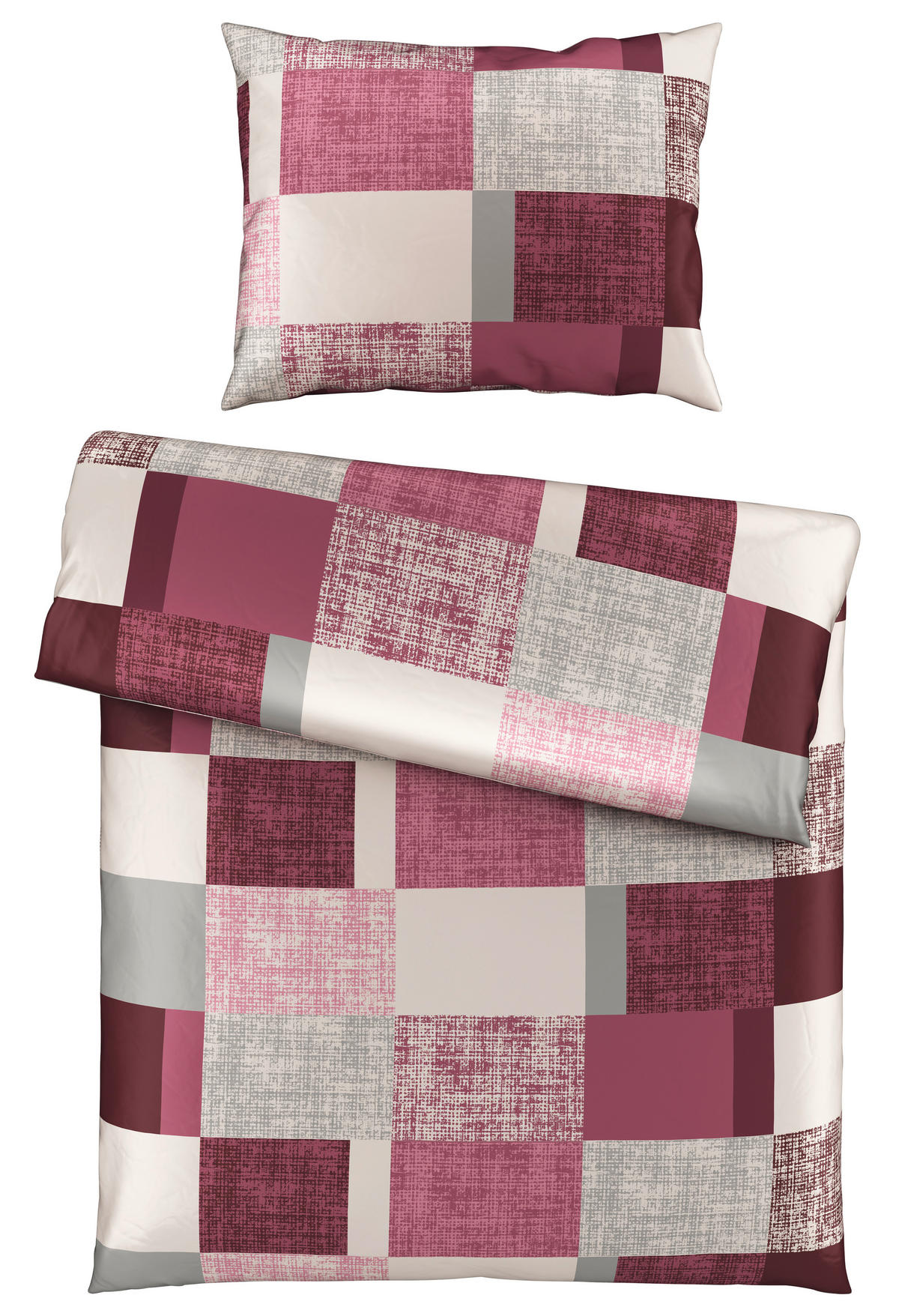 POSTELJINA CUBY 140/200 cm saten bordo  - bordo, Konvencionalno, tekstil (140/200cm) - Esposa