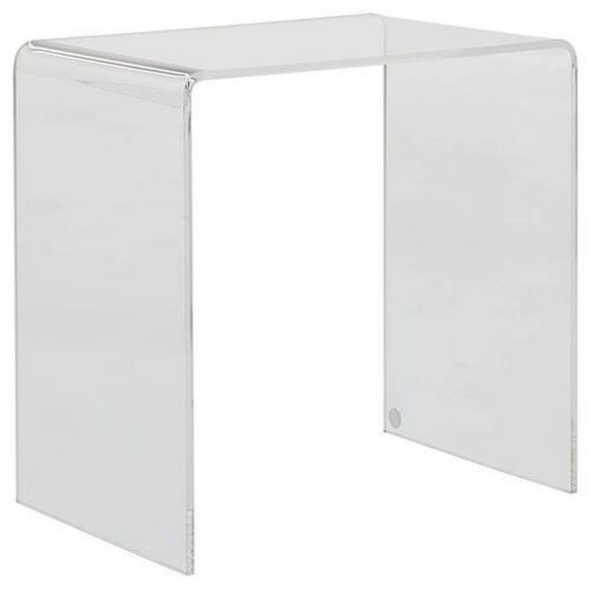 BEISTELLTISCH 44/29,5/42,5 cm Klar  - Klar, Design, Kunststoff (44/29,5/42,5cm)