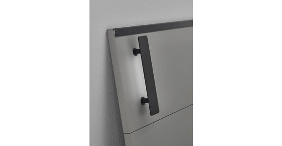 BETT 180/200 cm in Graphitfarben, Sahara - Schwarz/Graphitfarben, Design, Holzwerkstoff/Metall (180/200cm) - Carryhome