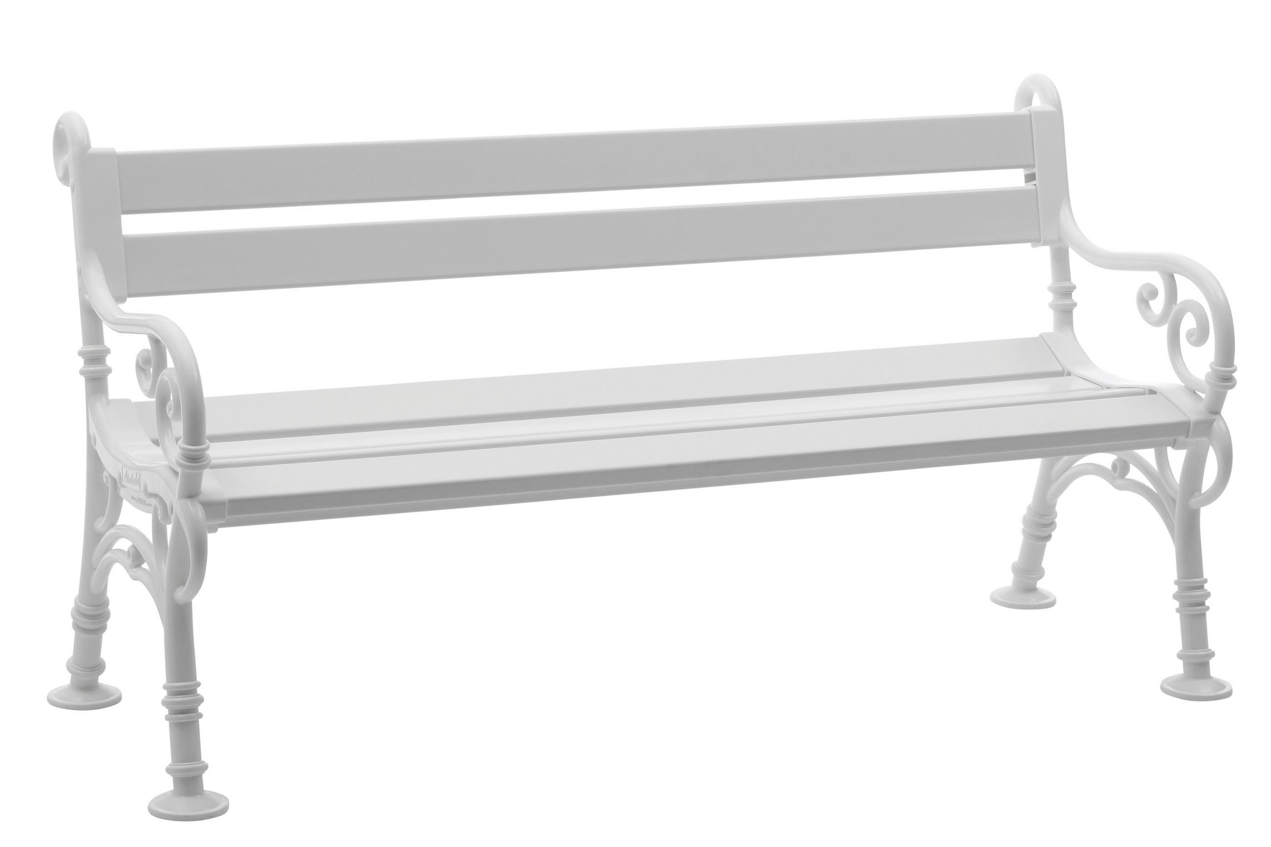 GARTENBANK 160/85/60 cm   - Weiß, Basics, Kunststoff (160/85/60cm) - Modante