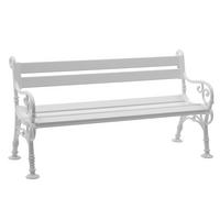 GARTENBANK 160/85/60 cm   - Weiß, Basics, Kunststoff (160/85/60cm) - Modante
