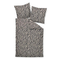 BETTWÄSCHE Biber 155/220 cm  - Anthrazit, Design, Textil (155/220cm) - Janine