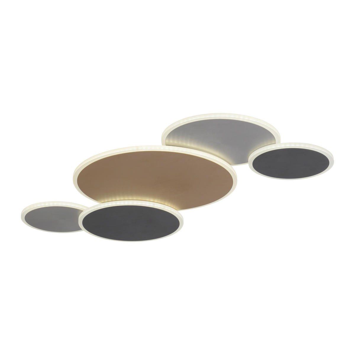 LED-DECKENLEUCHTE Q-Piato 85/50,5/6,5 cm   - Design, Metall (85/50,5/6,5cm) - Paul Neuhaus