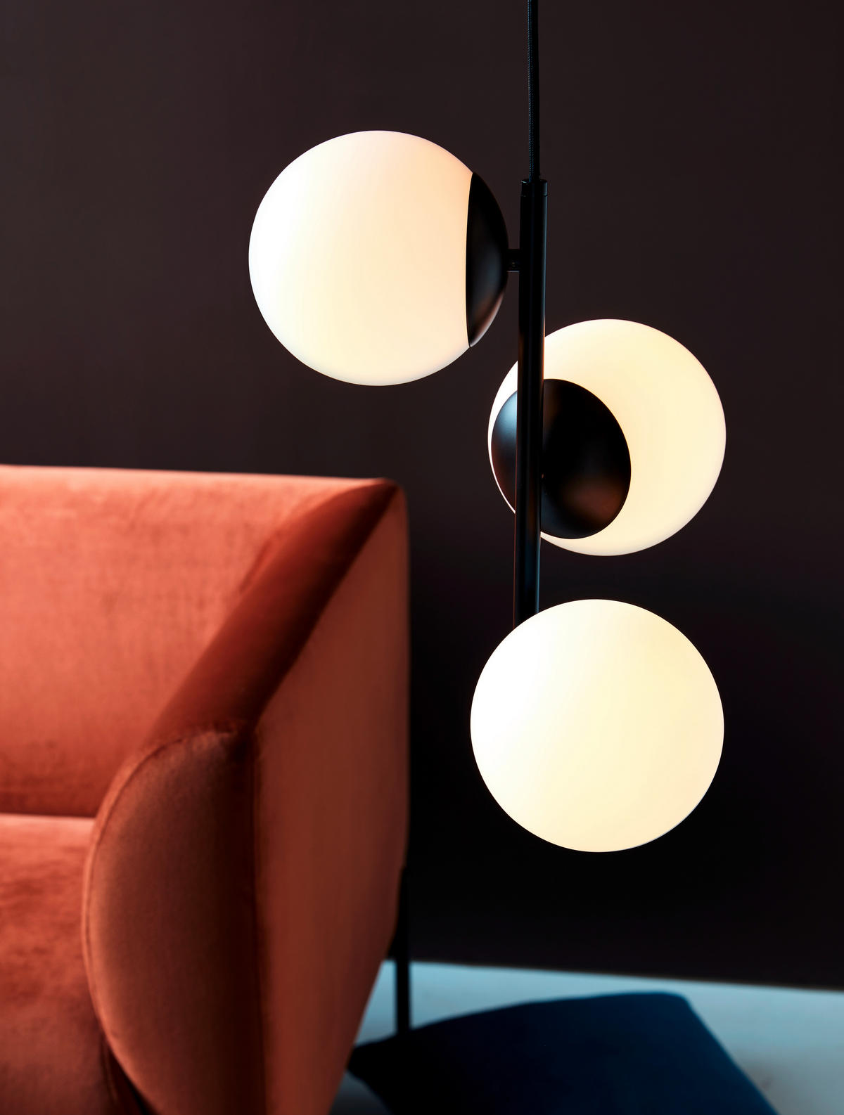 HÄNGELEUCHTE LILLY 15/36,5 cm   - Schwarz/Weiß, Design, Glas/Metall (15/36,5cm) - Nordlux