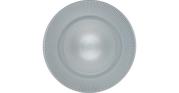 PLATZTELLER 34 cm  - Hellgrau, KONVENTIONELL, Glas (34cm) - Novel